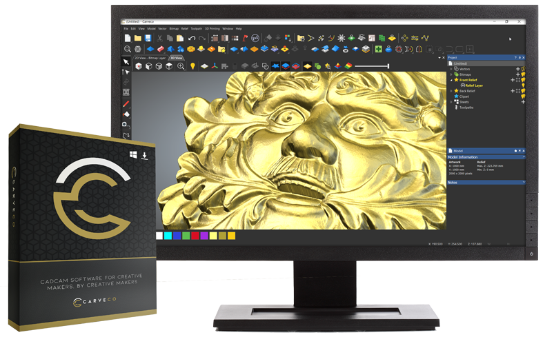 Carveco is a digital product, image for illustrative purposes only