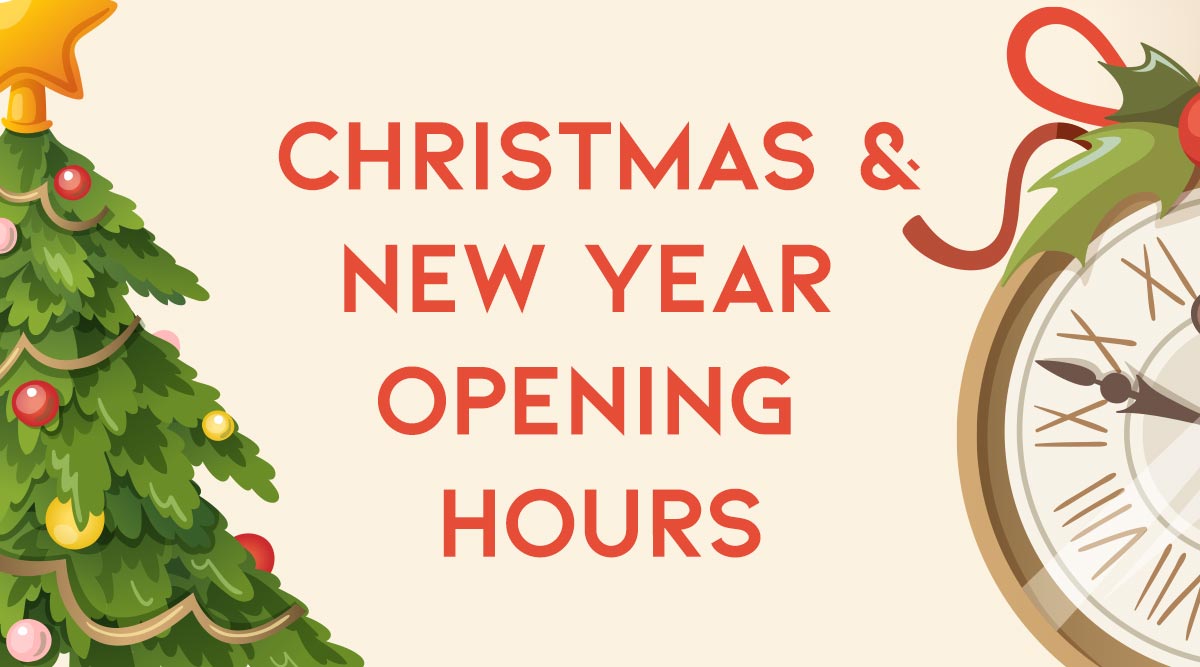 Christmas & New Year Opening Hours Carveco