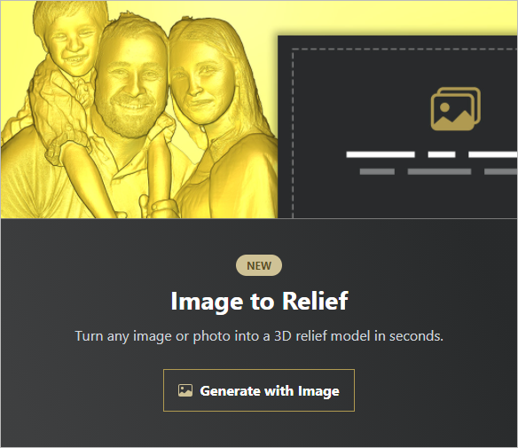 The Image to Relief tool within Carveco